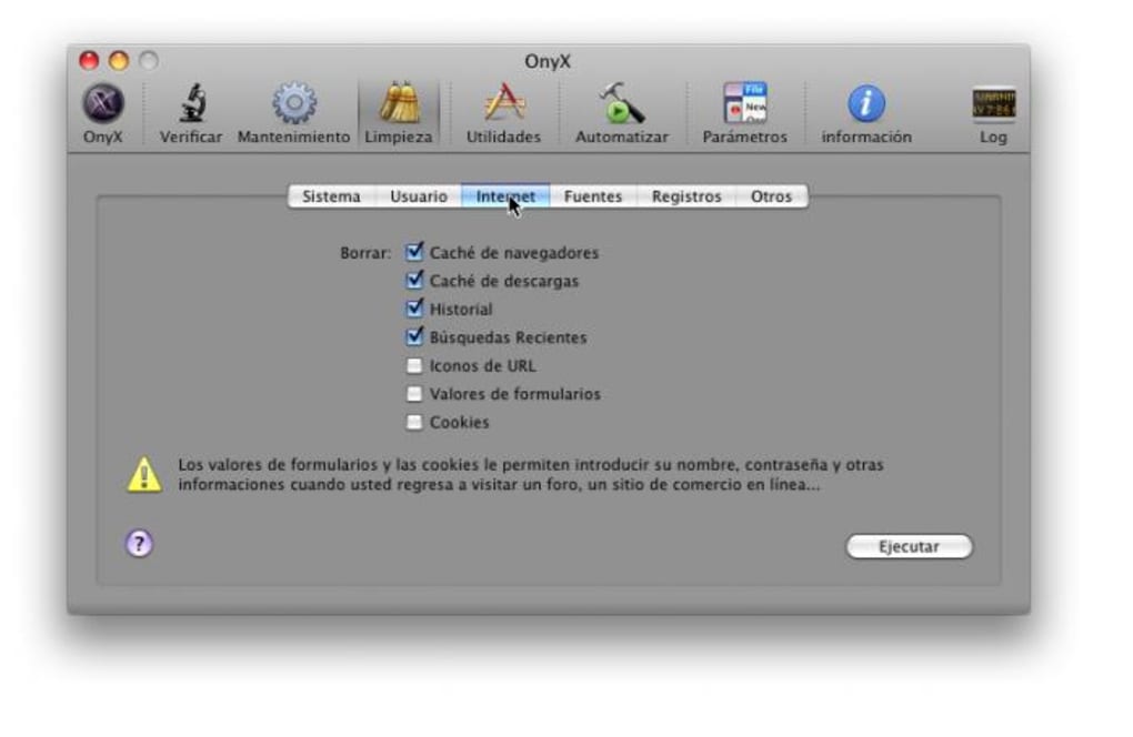 onyx for mac 10.9.4